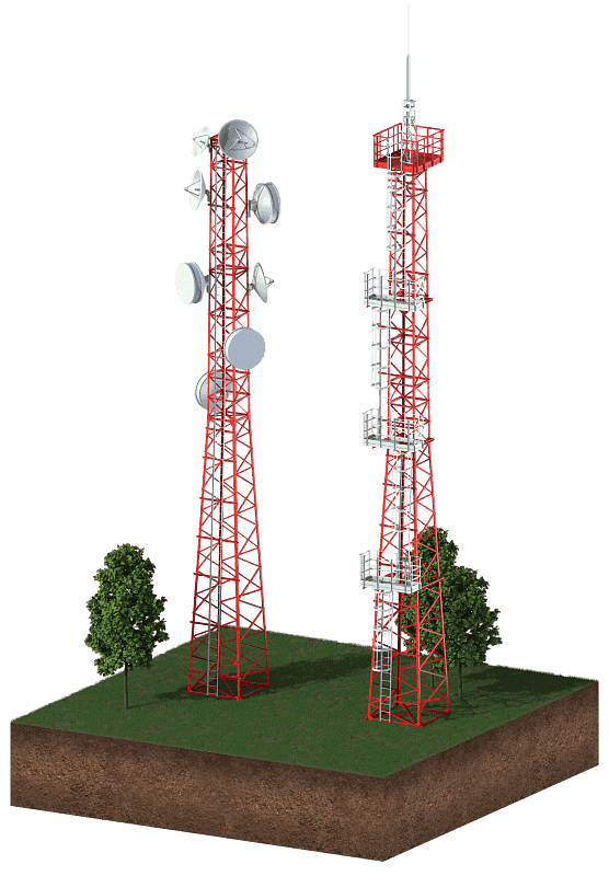 Прожекторные мачты и опоры РРЛ