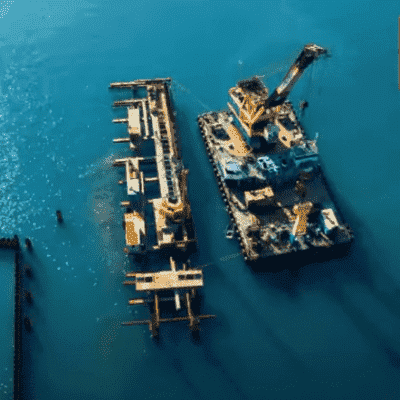 Комплекс береговой и морской инфраструктуры порта в г. Геленджик., 2020 г.