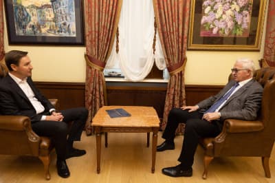 Рабочая встреча с Александром Шохиным, Президентом Российского союза промышленников и предпринимателей